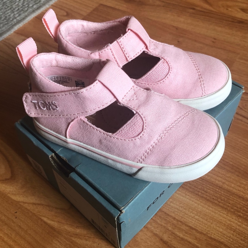 Toms Joon Pink Canvas Tiny Toms T6